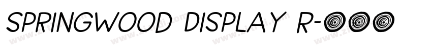 Springwood Display R字体转换
